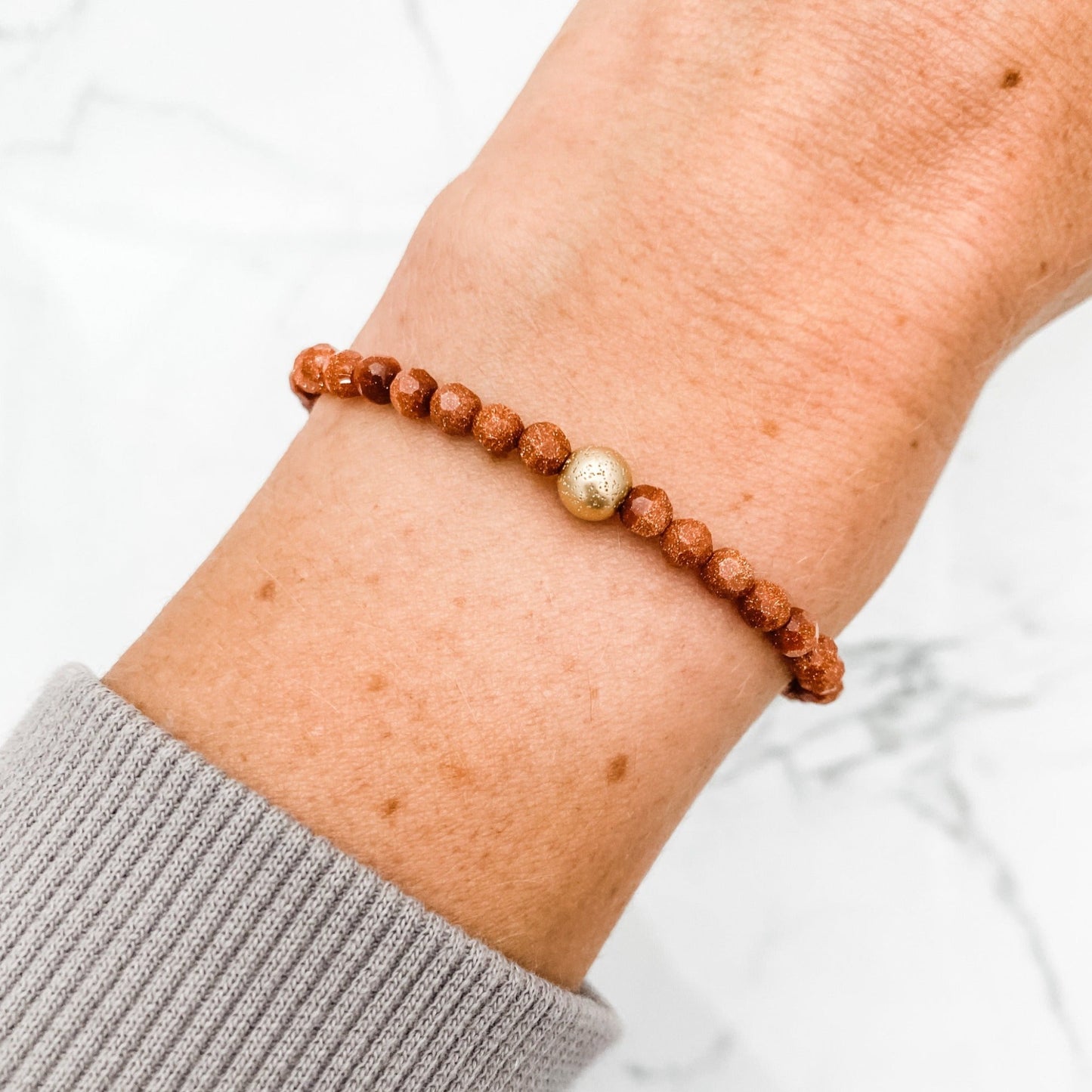 Goldstone Glitter Bracelet